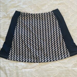 Tail Golf Skort, Size L, Navy & White Rope Pattern